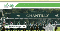 Desktop Screenshot of chantilly-tourisme.com
